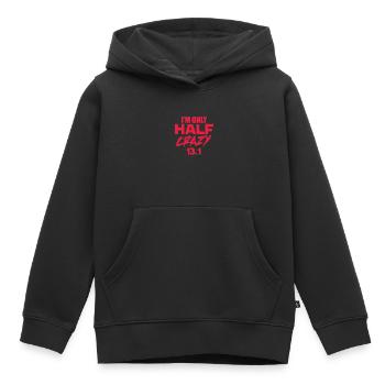 Courir - Sweat Premium à capuche enfant bio - noir - Devant - AI Model Kid Male (0cm)