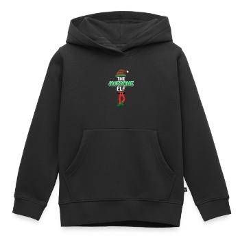 L’incroyable elfe génial - Sweat Premium à capuche enfant bio - noir - Devant - AI Model Kid Male (0cm)