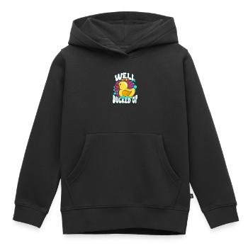 Gummiente Gummienten Entenliebhaber Badezimmer - Kinder Premium Organic Hoodie - Schwarz - Vorne - AI Model Kid Male (0cm)