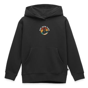 Giant Guitar Player - bassiste - Sweat Premium à capuche enfant bio - noir - Devant - AI Model Kid Male (0cm)