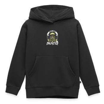 Auto Body Painter Job Beruf Auto Detaillierung - Kinder Premium Organic Hoodie - Schwarz - Vorne - AI Model Kid Male (0cm)