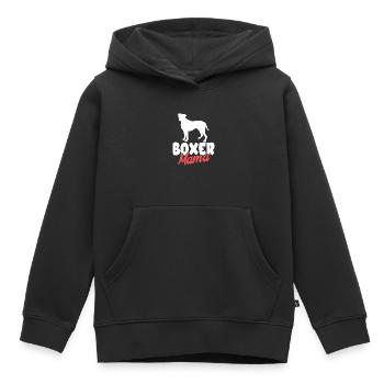 Propriétaire de chien boxeur allemand - Sweat Premium à capuche enfant bio - noir - Devant - AI Model Kid Male (0cm)