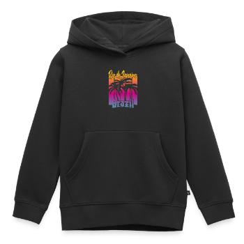 Rio de Janeiro Brésil - Sweat Premium à capuche enfant bio - noir - Devant - AI Model Kid Male (0cm)