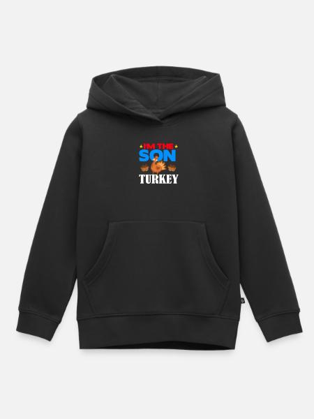 I'm the Son Turkey - Kinder Premium Organic Hoodie - Schwarz