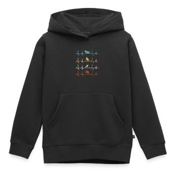Libellenlibelle Libellen Entomologie - Kinder Premium Organic Hoodie - Schwarz - Vorne - AI Model Kid Male (0cm)