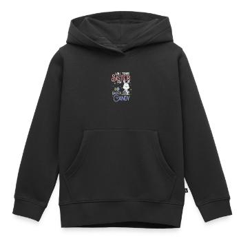 Soeur Frères et sœurs de Pâques Frère Cadeau - Sweat Premium à capuche enfant bio - noir - Devant - AI Model Kid Male (0cm)