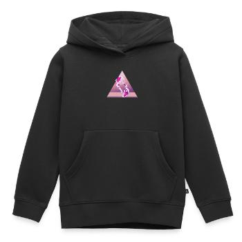Koi - Sweat Premium à capuche enfant bio - noir - Devant - AI Model Kid Male (0cm)