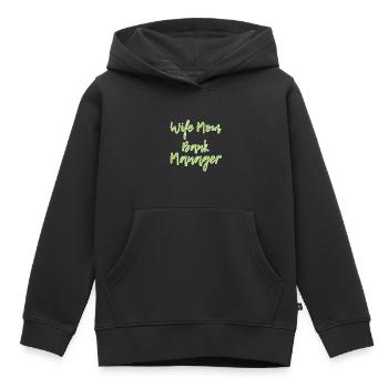 Épouse Maman Directeur de banque 4 - Sweat Premium à capuche enfant bio - noir - Devant - AI Model Kid Male (0cm)