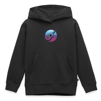 Ukuleles Vitage - Kids Premium Organic Hoodie - black - Front - AI Model Kid Male (0cm)