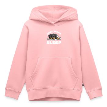 Rottweiler Dog Sleeping Slumbering - Kids Premium Organic Hoodie - rose - Front - AI Model Kid Female (0cm)