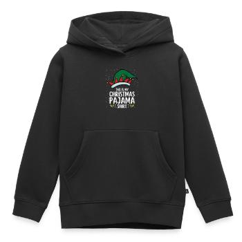 Pyjama de Noël Pyjama Chemise de nuit - Sweat Premium à capuche enfant bio - noir - Devant - AI Model Kid Male (0cm)