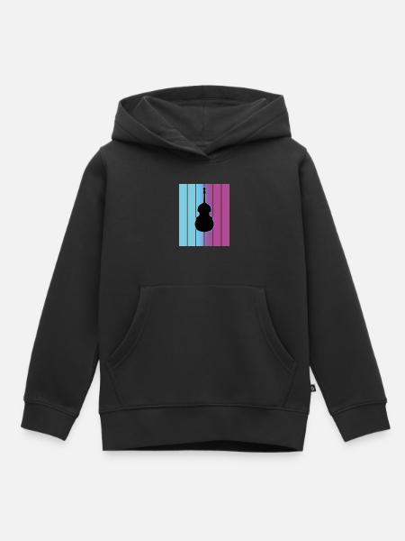 Kontrabass - Kinder Premium Organic Hoodie - Schwarz