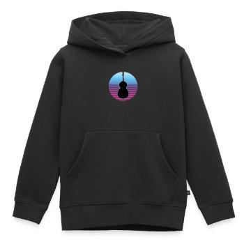 Kontrabass - Kinder Premium Organic Hoodie - Schwarz - Vorne - AI Model Kid Male (0cm)