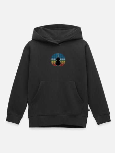 Kontrabass - Kinder Premium Organic Hoodie - Schwarz
