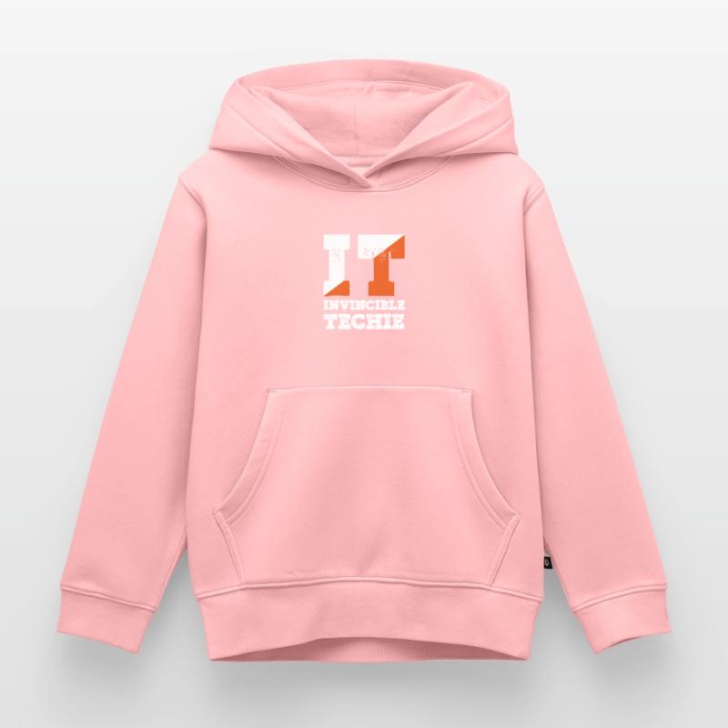 Invincible Techie Computer Programmer Tech Kids Premium Organic Hoodie