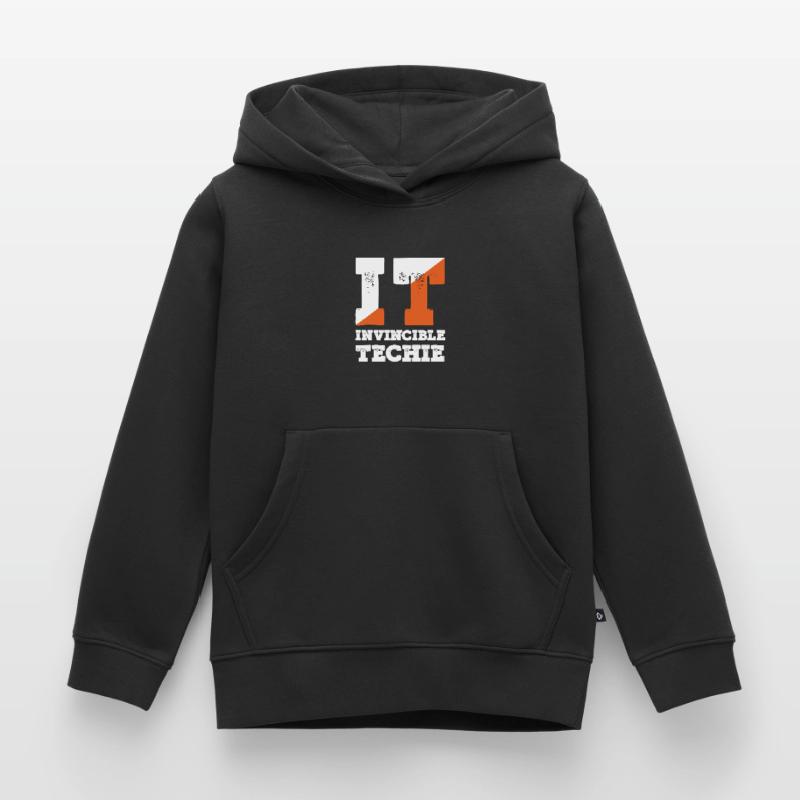 Invincible Techie Computer Programmer Tech Sweat Premium à capuche enfant bio