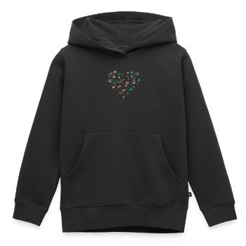 Space Travel Aerospace Space Flight Astronomy Plan - Kids Premium Organic Hoodie - black - Front - AI Model Kid Male (0cm)