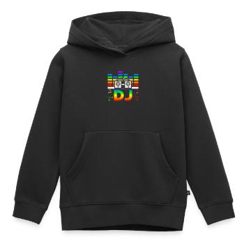 Rave Festival Techno Disko DJ Festival - Kinder Premium Organic Hoodie - Schwarz - Vorne - AI Model Kid Male (0cm)