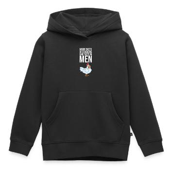 Good Taste In Chickens Bad Taste In Men - Kinder Premium Organic Hoodie - Schwarz - Vorne - AI Model Kid Male (0cm)