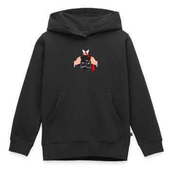 Ctrl alt del hack ordinateur informaticien - Sweat Premium à capuche enfant bio - noir - Devant - AI Model Kid Male (0cm)
