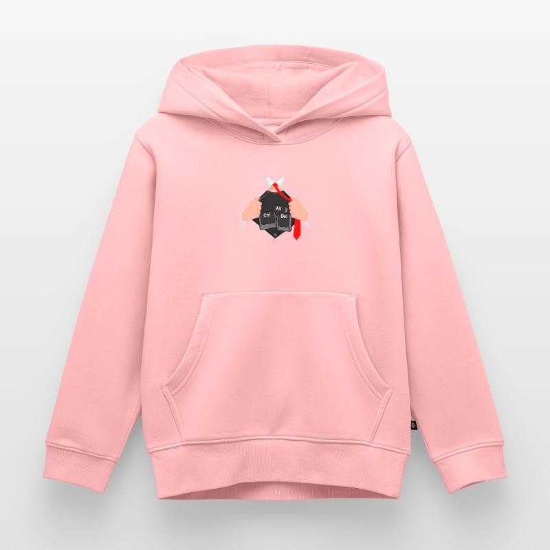 Ctrl Alt Del Hack Informatiker Computer Kinder Premium Organic Hoodie