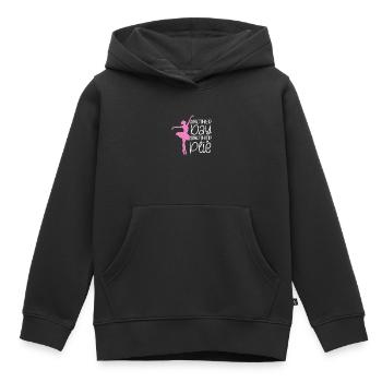 Ballet - Sweat Premium à capuche enfant bio - noir - Devant - AI Model Kid Male (0cm)