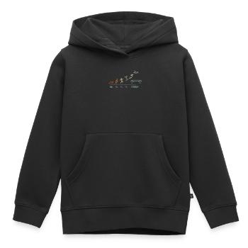 Week-end Fitness Workout Trampoline Hall Sports - Sweat Premium à capuche enfant bio - noir - Devant - AI Model Kid Male (0cm)