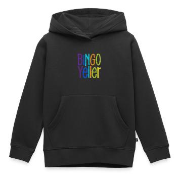 Yeller 3 Bingo - Sweat Premium à capuche enfant bio - noir - Devant - AI Model Kid Male (0cm)