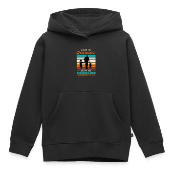 Ruhestand Zeit für Enkel Rentner - Kinder Premium Organic Hoodie - Schwarz - Vorne - AI Model Kid Male (0cm)