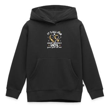 Schwerhörig Gehörlosen Gebärtensprache - Kinder Premium Organic Hoodie - Schwarz - Vorne - AI Model Kid Male (0cm)