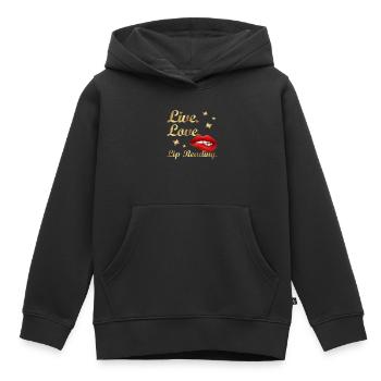 Schwerhörig Gehörlosen Gebärtensprache - Kinder Premium Organic Hoodie - Schwarz - Vorne - AI Model Kid Male (0cm)