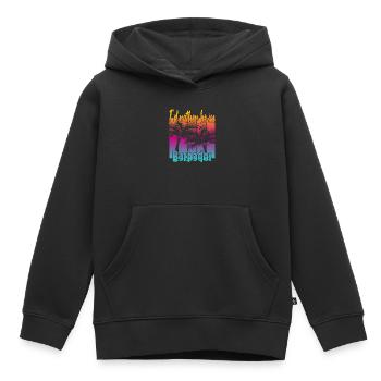 I'd rather be in Barbados - Kids Premium Organic Hoodie - black - Front - AI Model Kid Male (0cm)