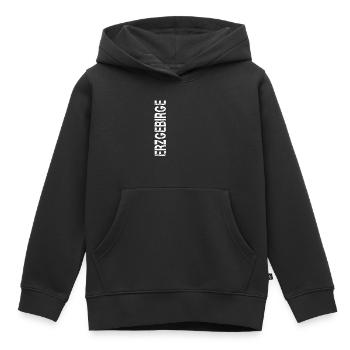 Erzgebirge Partie du discours Arzgebirg Haamit Saxe - Sweat Premium à capuche enfant bio - noir - Devant - AI Model Kid Male (0cm)
