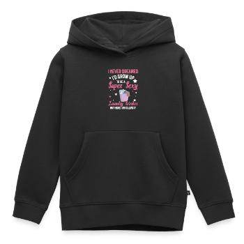 Wash workers - Kids Premium Organic Hoodie - black - Front - AI Model Kid Male (0cm)