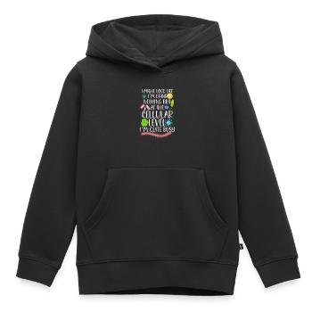 Microbiologiste Microbiologie Microbiologie Staph Biologie - Sweat Premium à capuche enfant bio - noir - Devant - AI Model Kid Male (0cm)