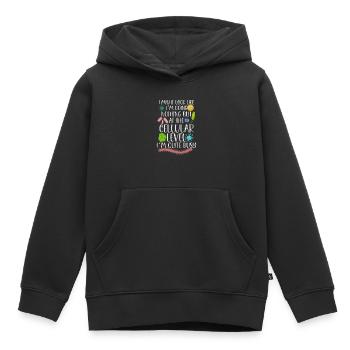 Microbiologiste Microbiologie Microbiologie Staph Biologie - Sweat Premium à capuche enfant bio - noir - Devant - AI Model Kid Male (0cm)