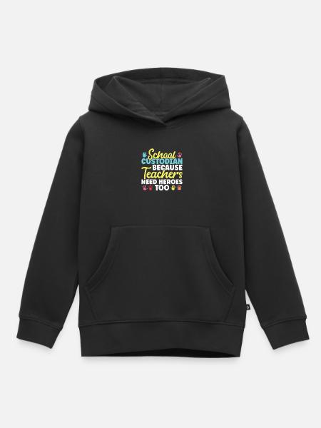 Schulbeamte - Kinder Premium Organic Hoodie - Schwarz