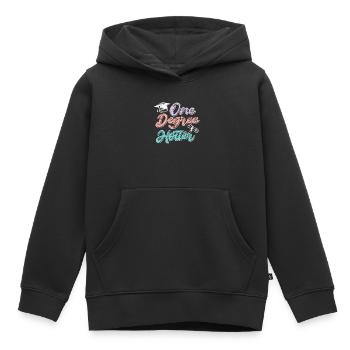 Ein Abschluss heißer Bachelor Master Abschluss - Kinder Premium Organic Hoodie - Schwarz - Vorne - AI Model Kid Male (0cm)