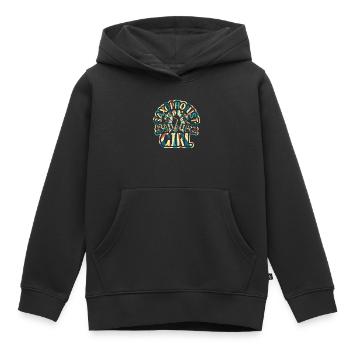 Saxophonist Girl Saxophone Music Lover Saxophonist - Kids Premium Organic Hoodie - black - Front - AI Model Kid Male (0cm)