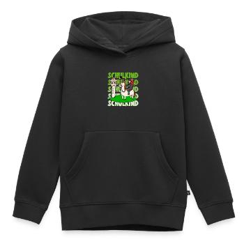 Einschulung Junge Rakete Schultüte Schulanfänger - Kinder Premium Organic Hoodie - Schwarz - Vorne - AI Model Kid Male (0cm)