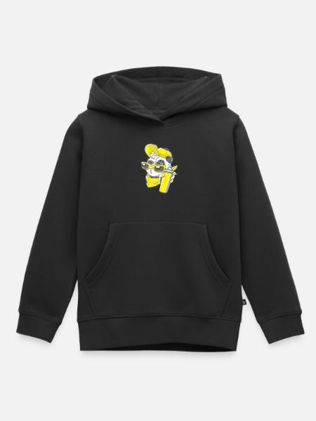 Sprayer Panda Kunstenaar Street Art - Kinder Premium hoodie biologisch - zwart