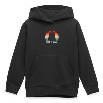Cowbell - Kids Premium Organic Hoodie - black - Front - AI Model Kid Male (0cm)