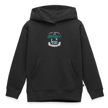 Bonne volonté de la radio amateur envers les hommes Antenne Tour de radio - Sweat Premium à capuche enfant bio - noir - Devant - AI Model Kid Male (0cm)