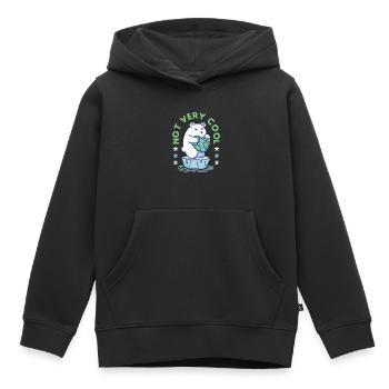 Global Warming Not Very Cool Environment Science - Kids Premium Organic Hoodie - black - Front - AI Model Kid Male (0cm)