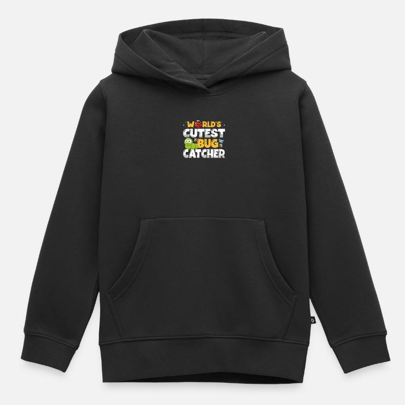 Le capteur de coléoptères le plus mignon au monde - Sweat Premium à capuche enfant bio - noir