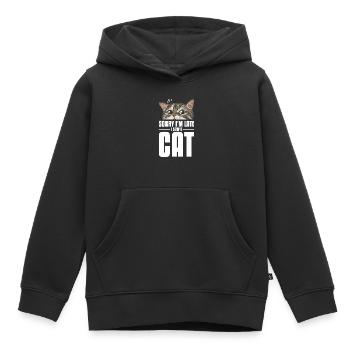 Ich Habe Eine Katze Gesehen - Kinder Premium Organic Hoodie - Schwarz - Vorne - AI Model Kid Male (0cm)