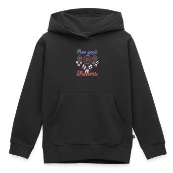 Träumen Traumfänger Traum Dream - Kinder Premium Organic Hoodie - Schwarz - Vorne - AI Model Kid Male (0cm)