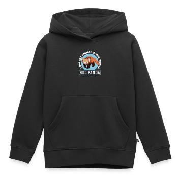 Red Panda Red Panda Red Pandas Gift - Kids Premium Organic Hoodie - black - Front - AI Model Kid Male (0cm)