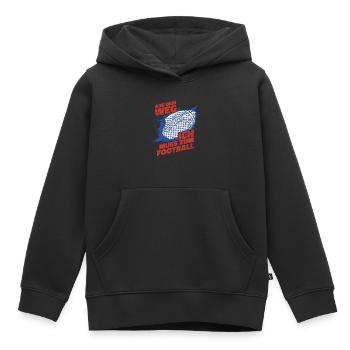 Aus Dem Weg Ich Muss Zum Football - Kinder Premium Organic Hoodie - Schwarz - Vorne - AI Model Kid Male (0cm)