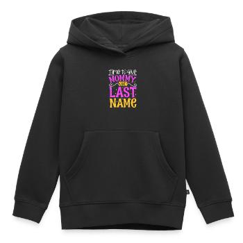Mama heiraten - Verlobung - Kinder Premium Organic Hoodie - Schwarz - Vorne - AI Model Kid Male (0cm)